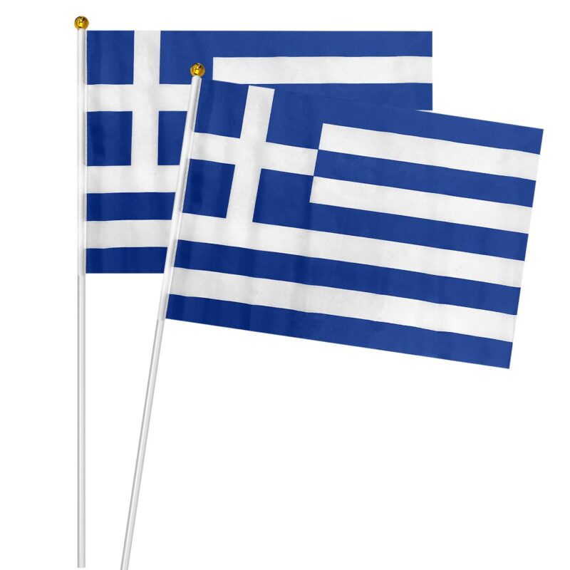 Σημαία Ελληνική Πάνινη με Λαβή 32x45cm (λαβή=60cm) Homie 11632